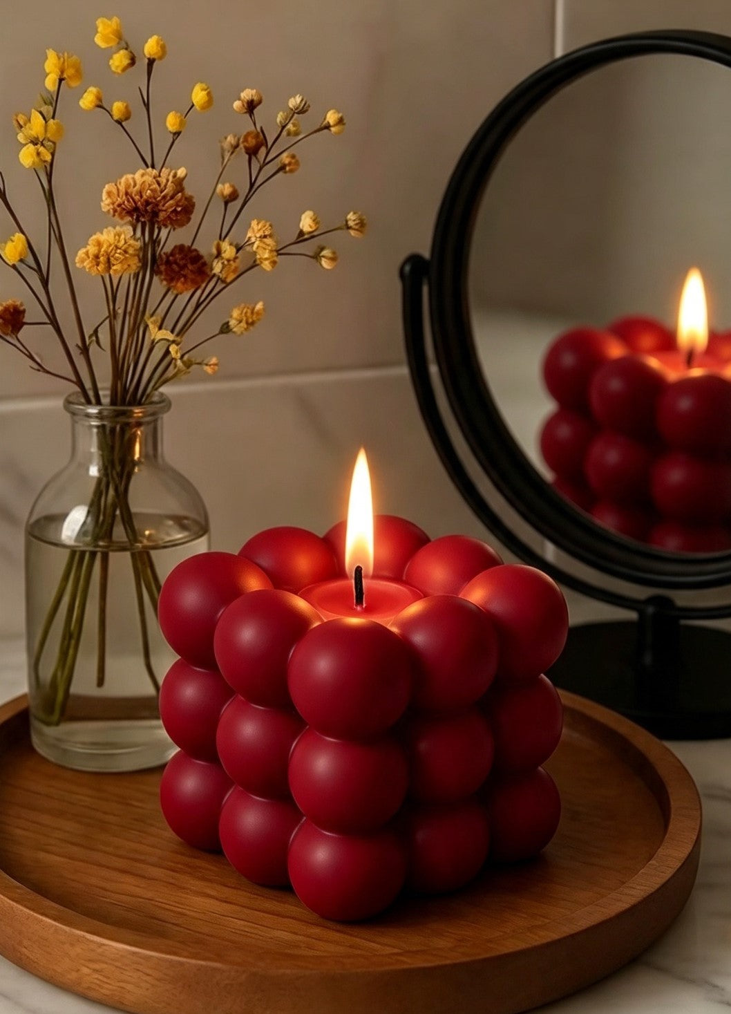 Bubble Cube Candle