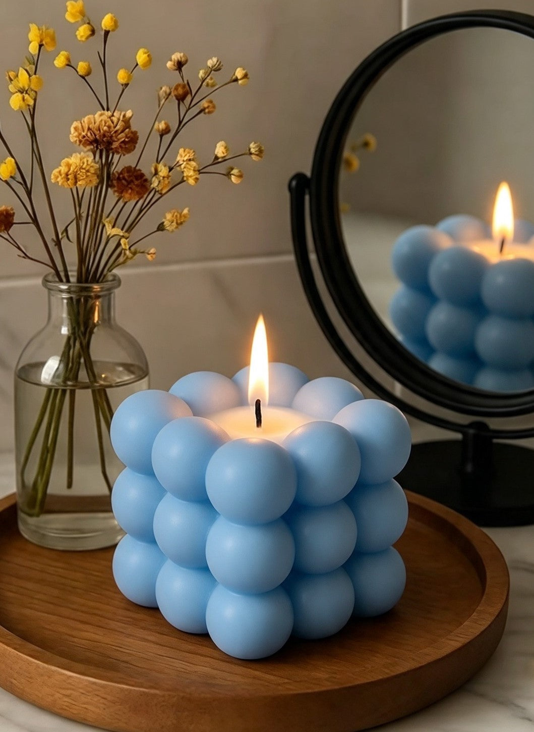 Bubble Cube Candle