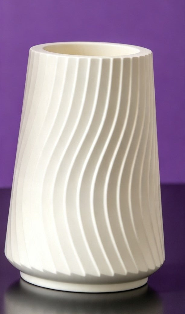 Sculpted Wave Vase