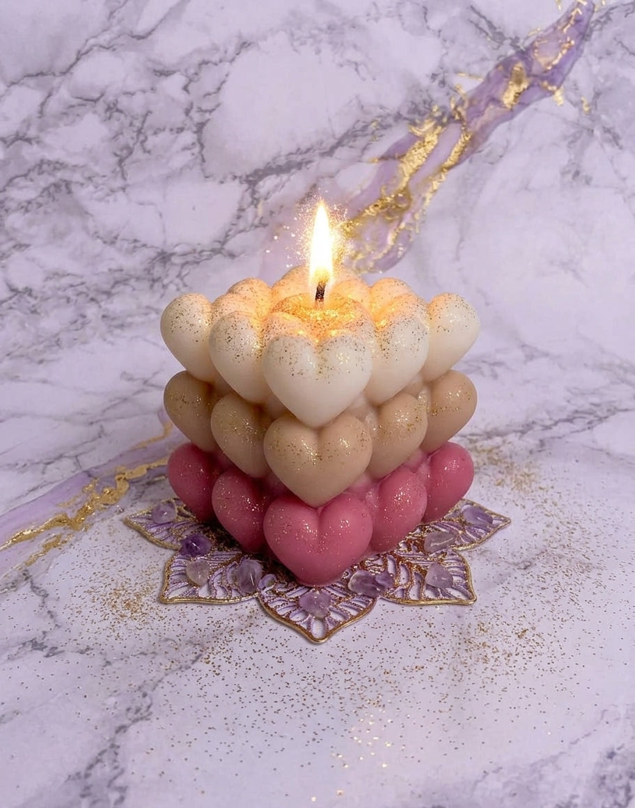 Sweetheart Bubble Candle