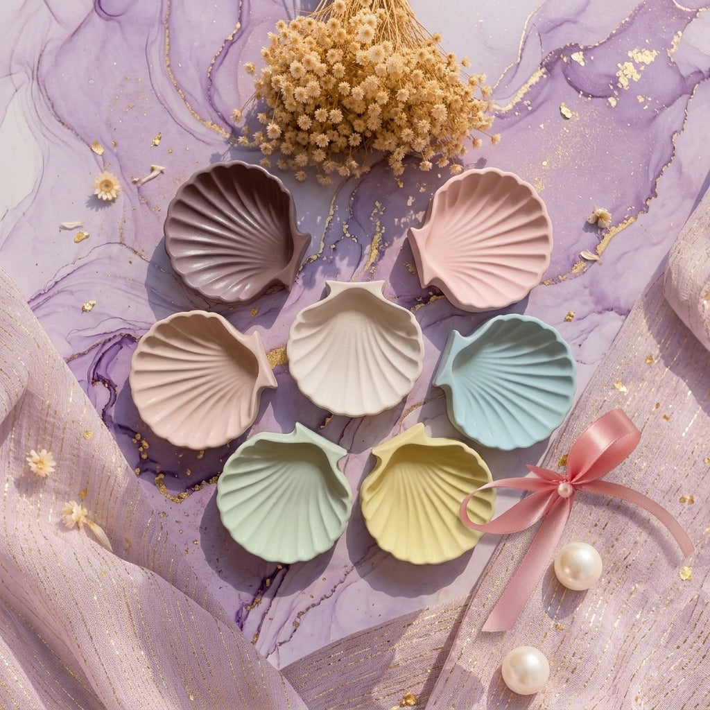 Mini Seashell Tray Set