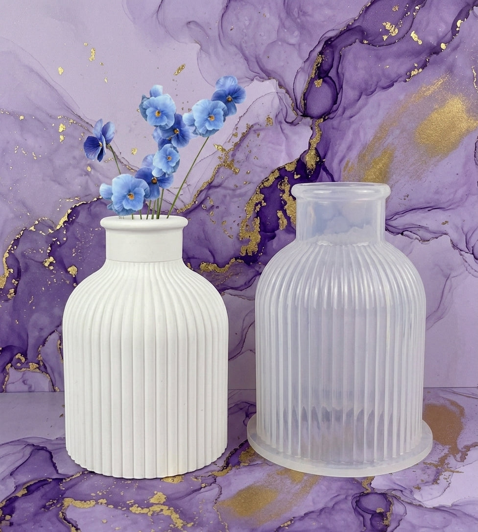 Ribbed Vase