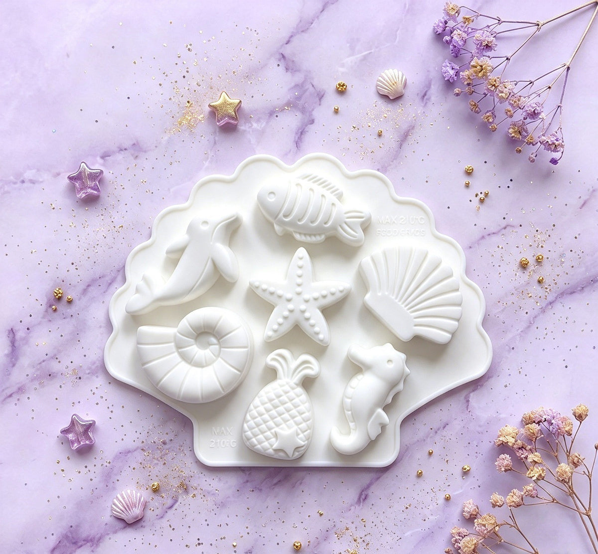 Ocean Shells & Starfish Mould