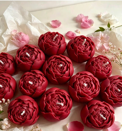 Luxury Rose Bloom Candle Set