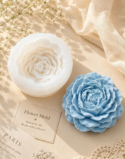 Petal Rose Flower Candle Set