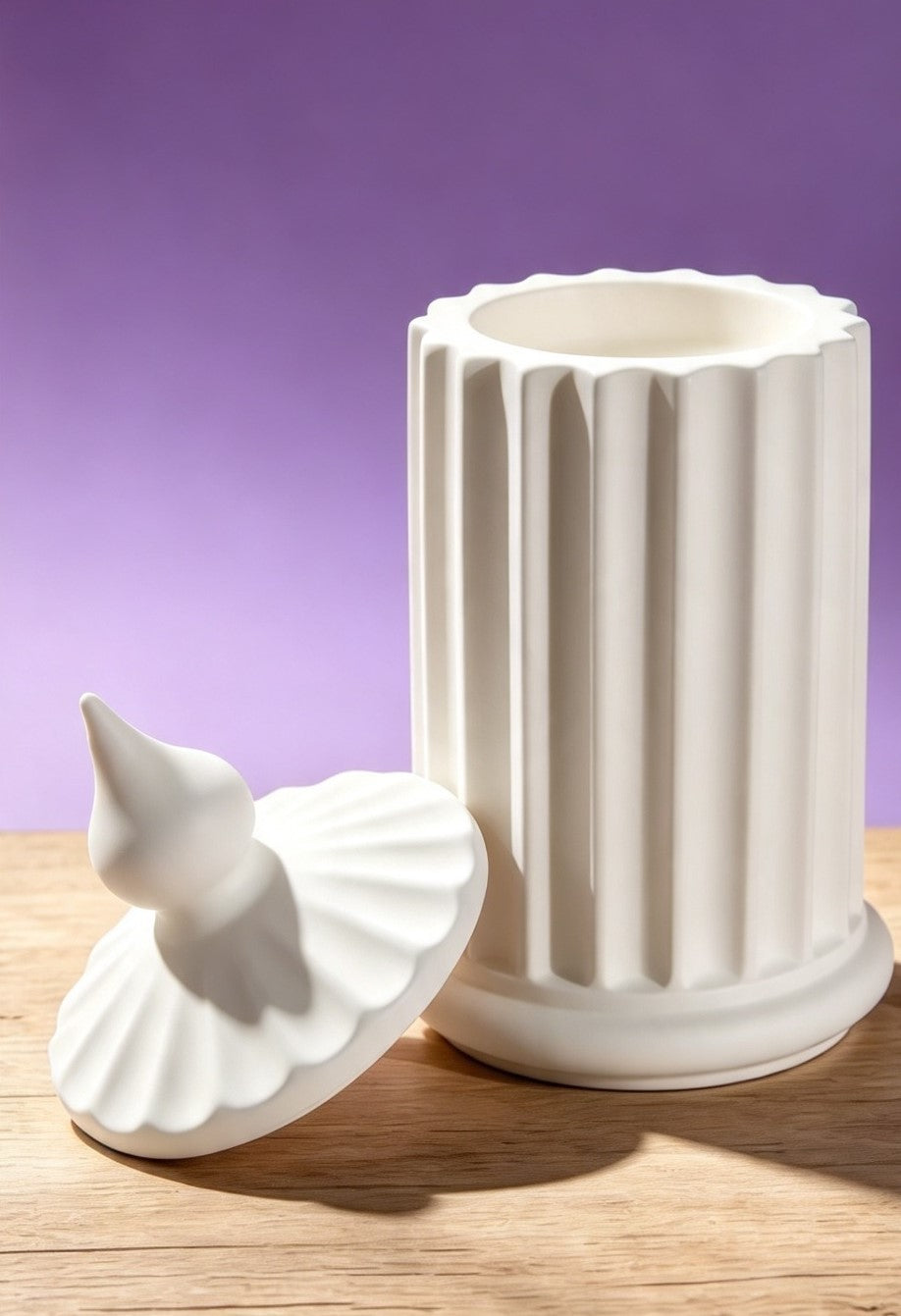 Fluted Pillar Vase