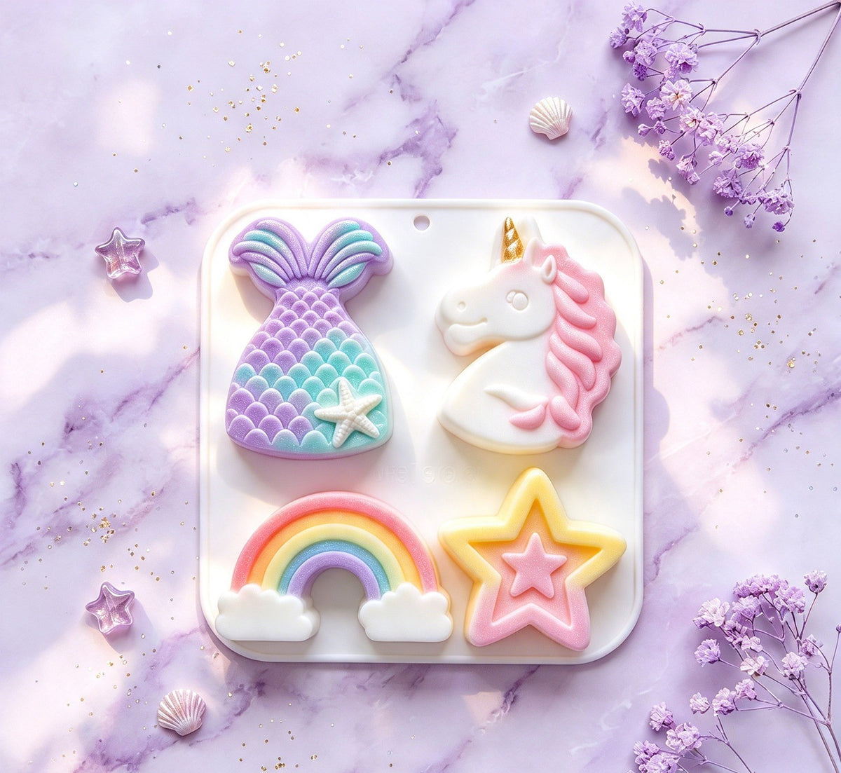 Rainbow, Star & Cute Shapes Mould